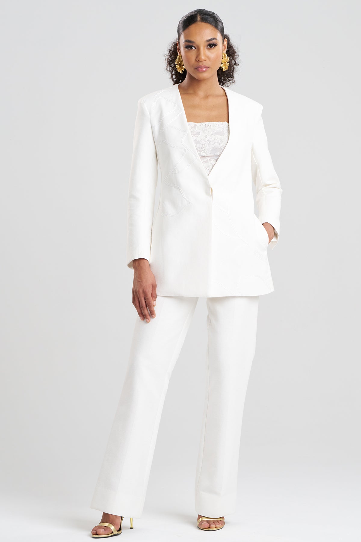 Canvas Cotton Embroidered Jacket