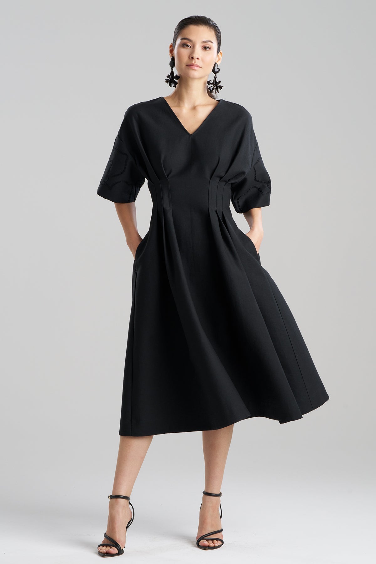 Canvas Cotton Embroidered Dress