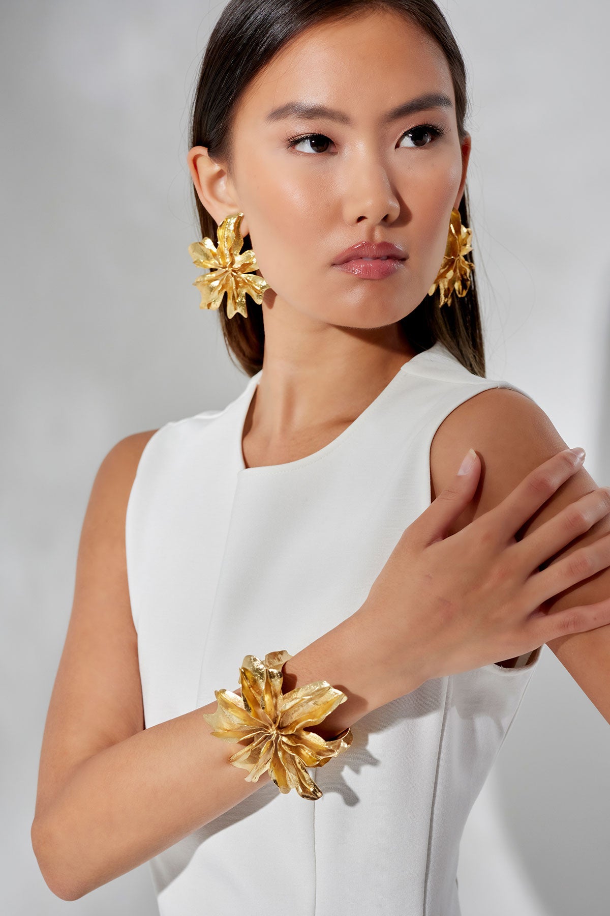 Compact Knit Asymmetrical Top