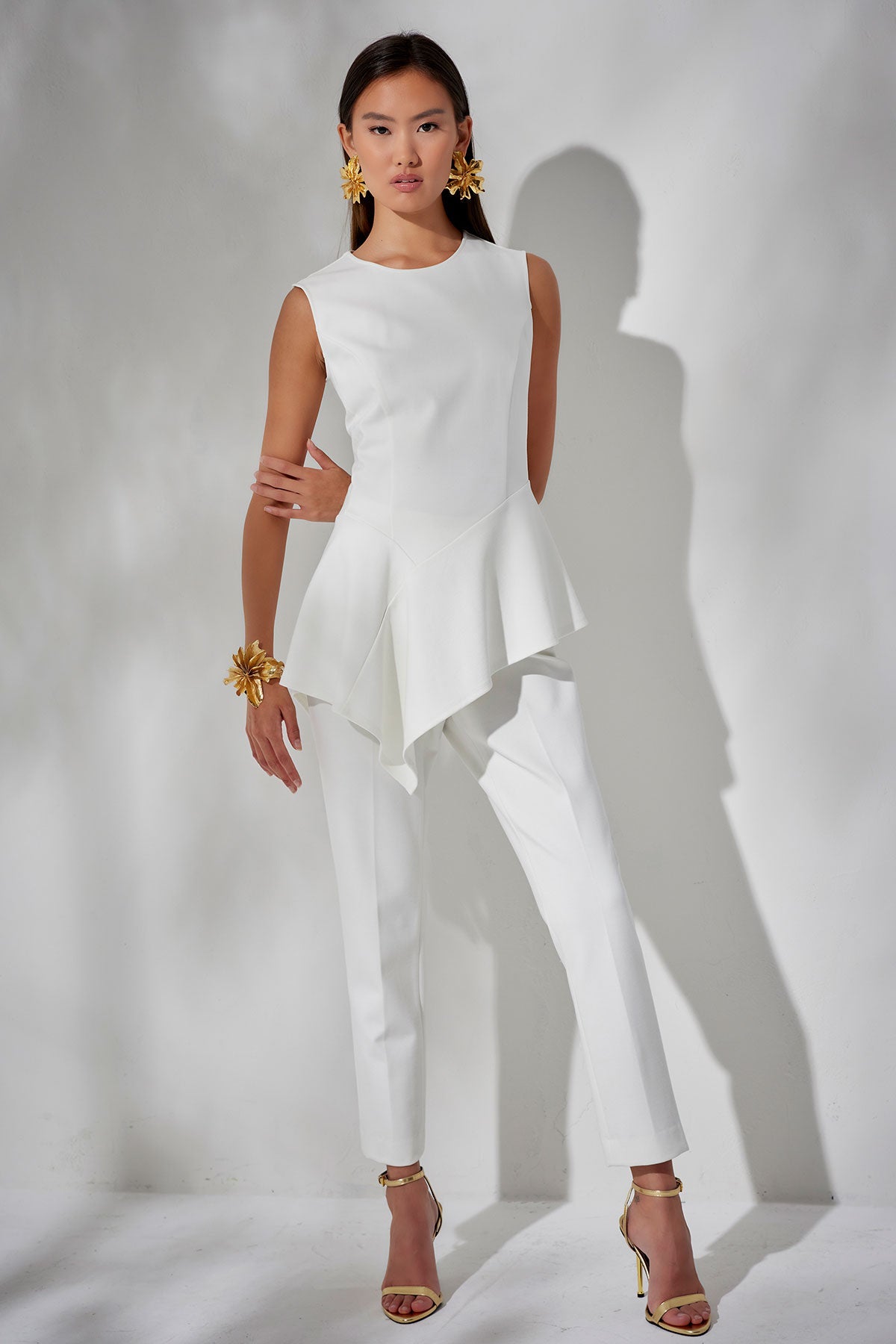 Compact Knit Side Zip Ankle Pants