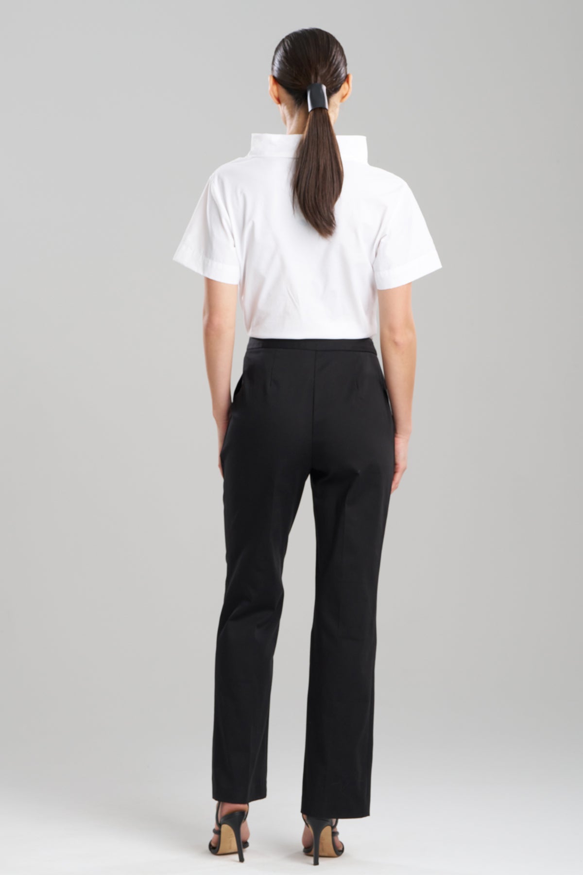 Cotton Chino Front Zip Pants