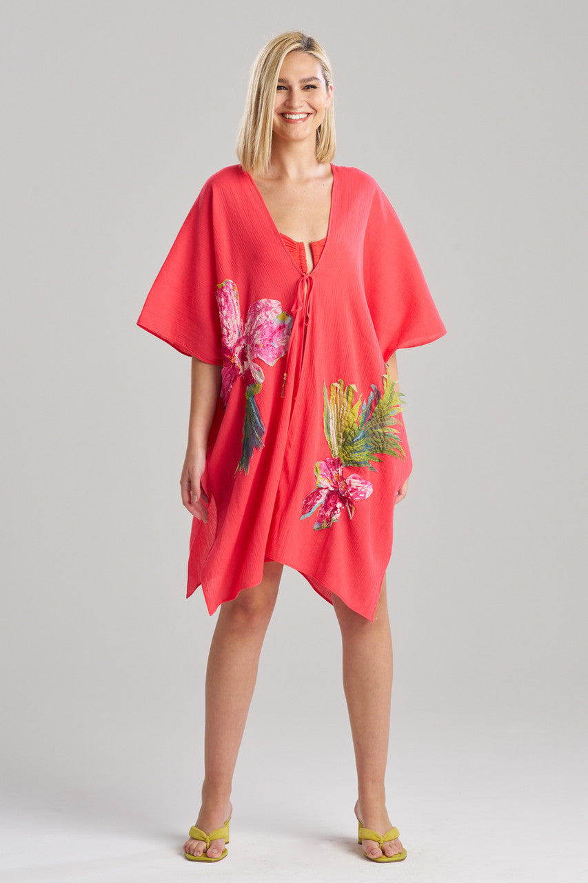 Cotton Gauze Applique Cover-Up
