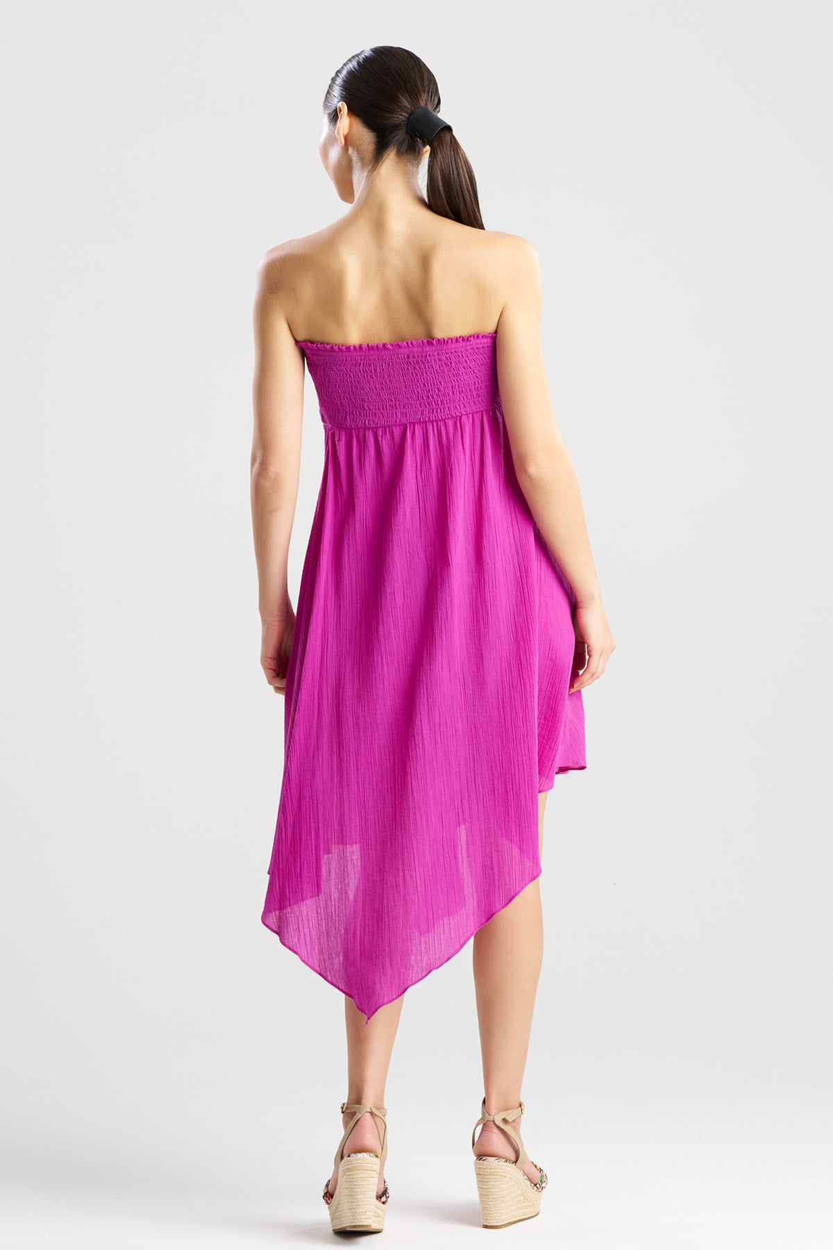 Cotton Gauze Bandeau Dress