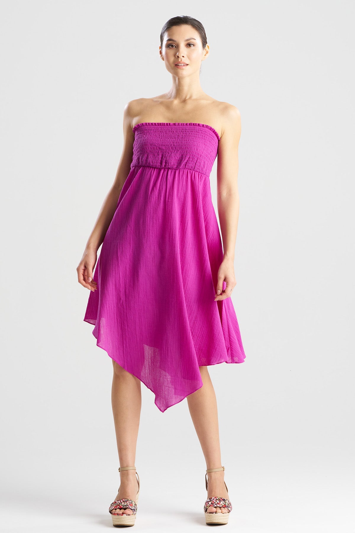 Cotton Gauze Bandeau Dress