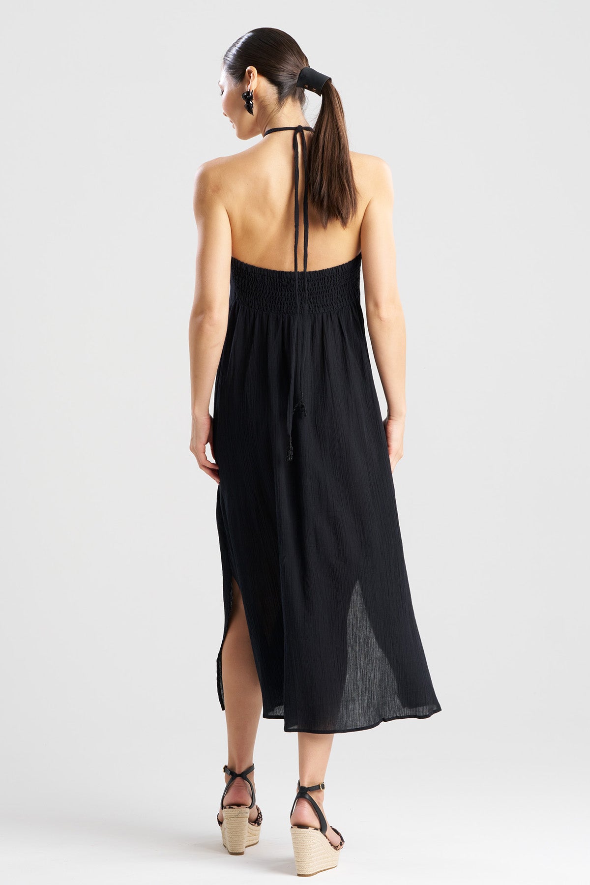 Cotton Gauze Halter Dress