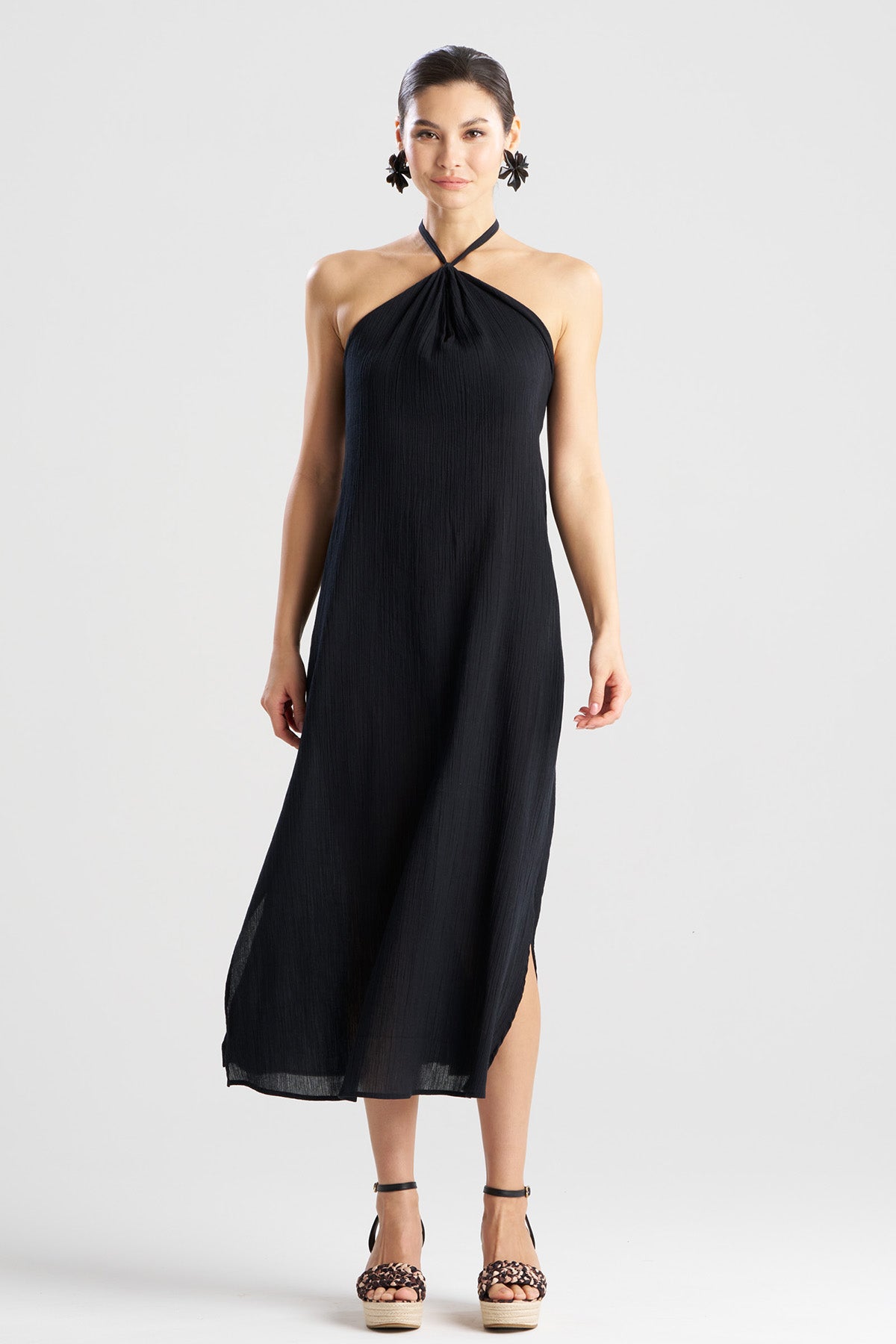 Cotton Gauze Halter Dress