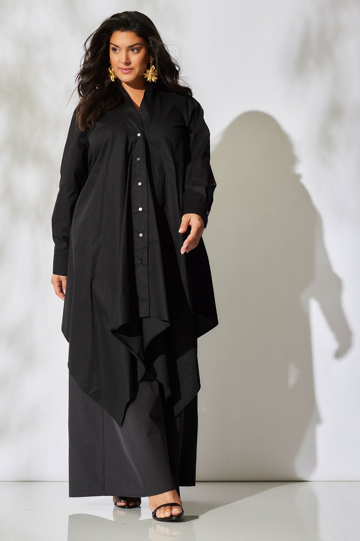 Cotton Poplin Handkerchief Tunic