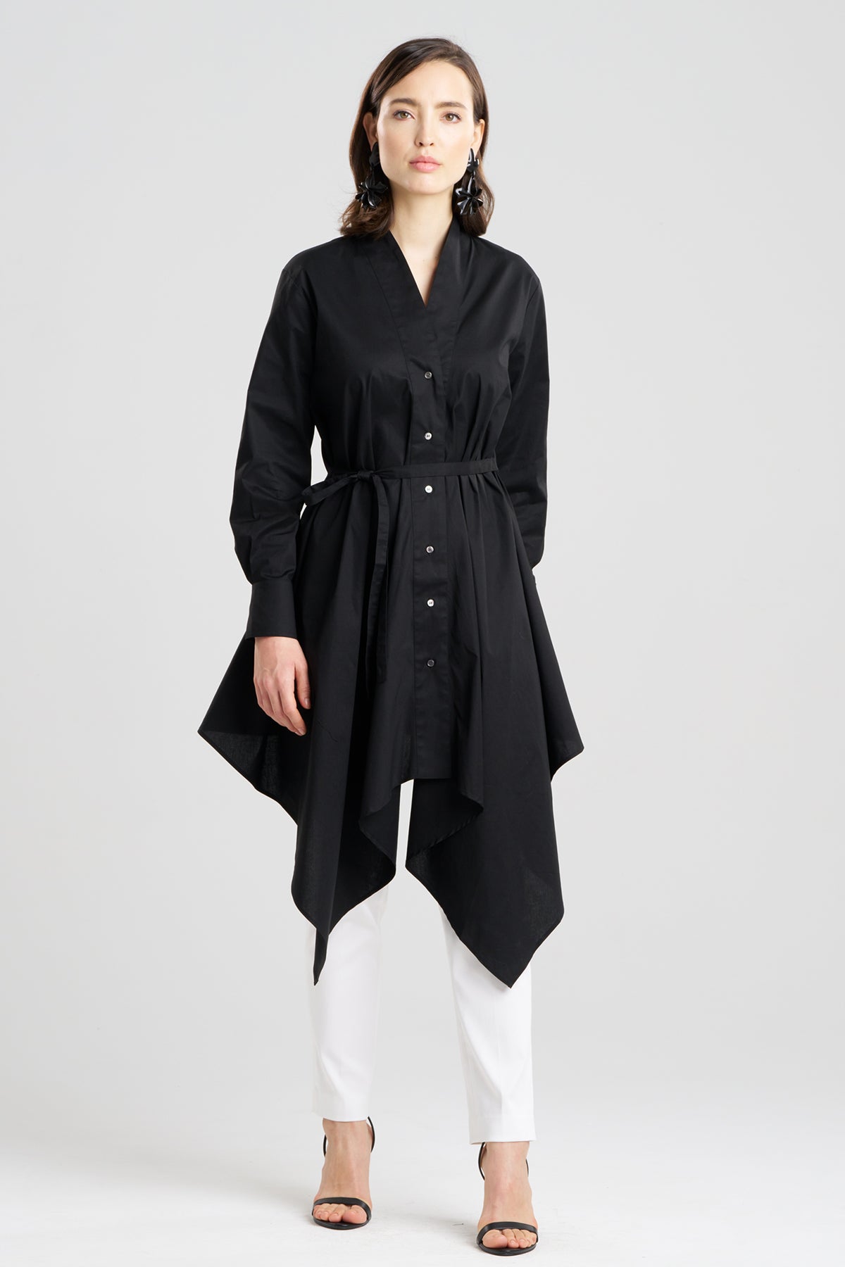 Cotton Poplin Handkerchief Tunic
