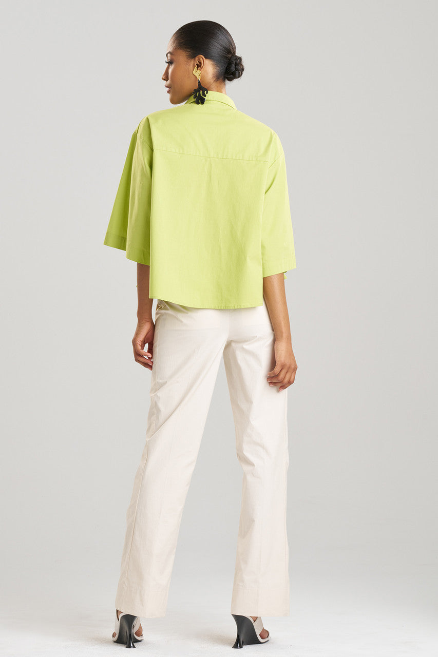 Cotton Poplin Trapeze Shirt