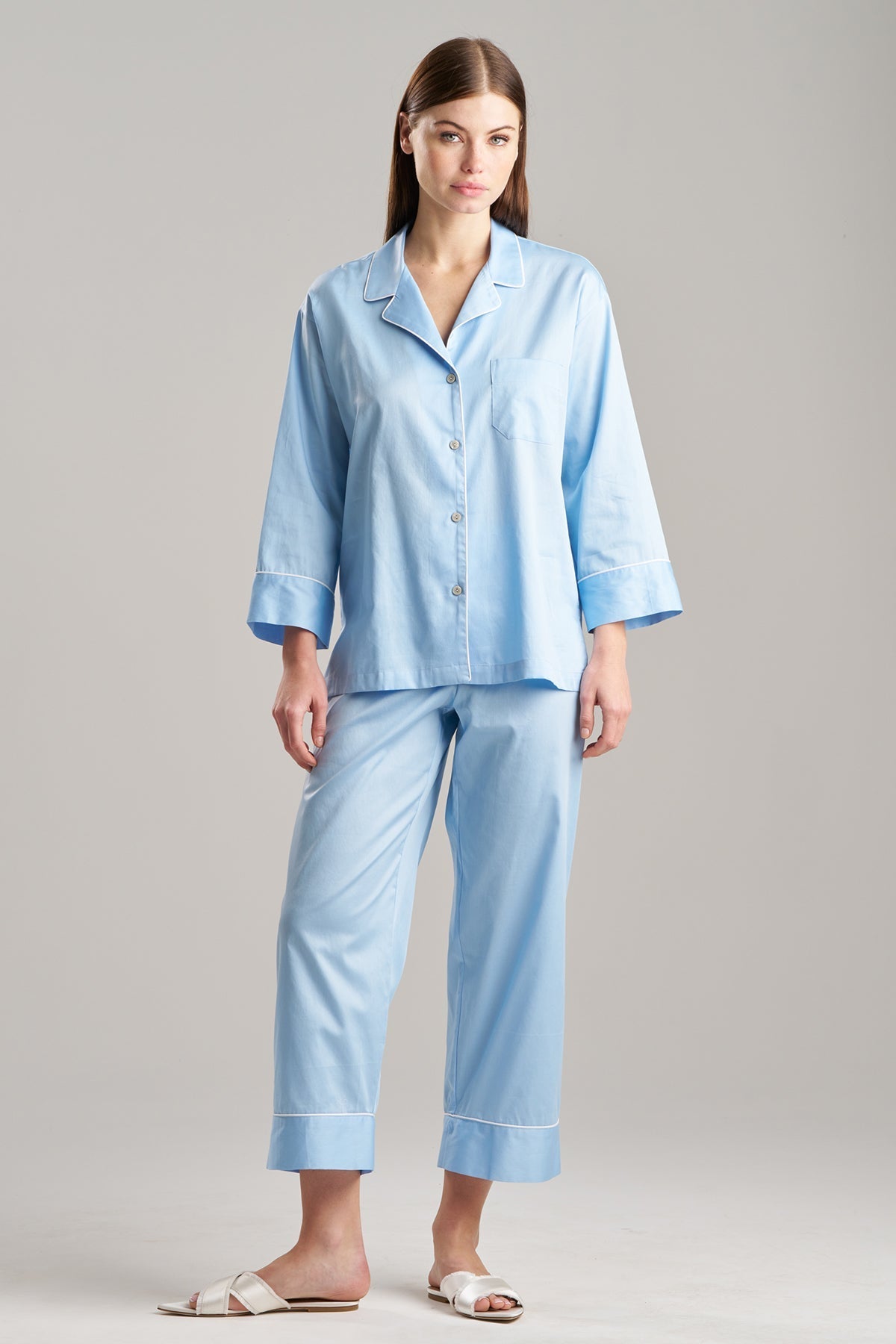 Cotton Sateen Essentials Notch PJ
