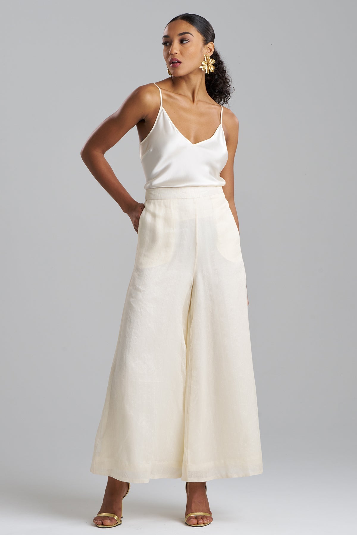Couture Piña Palazzo Pants - natural