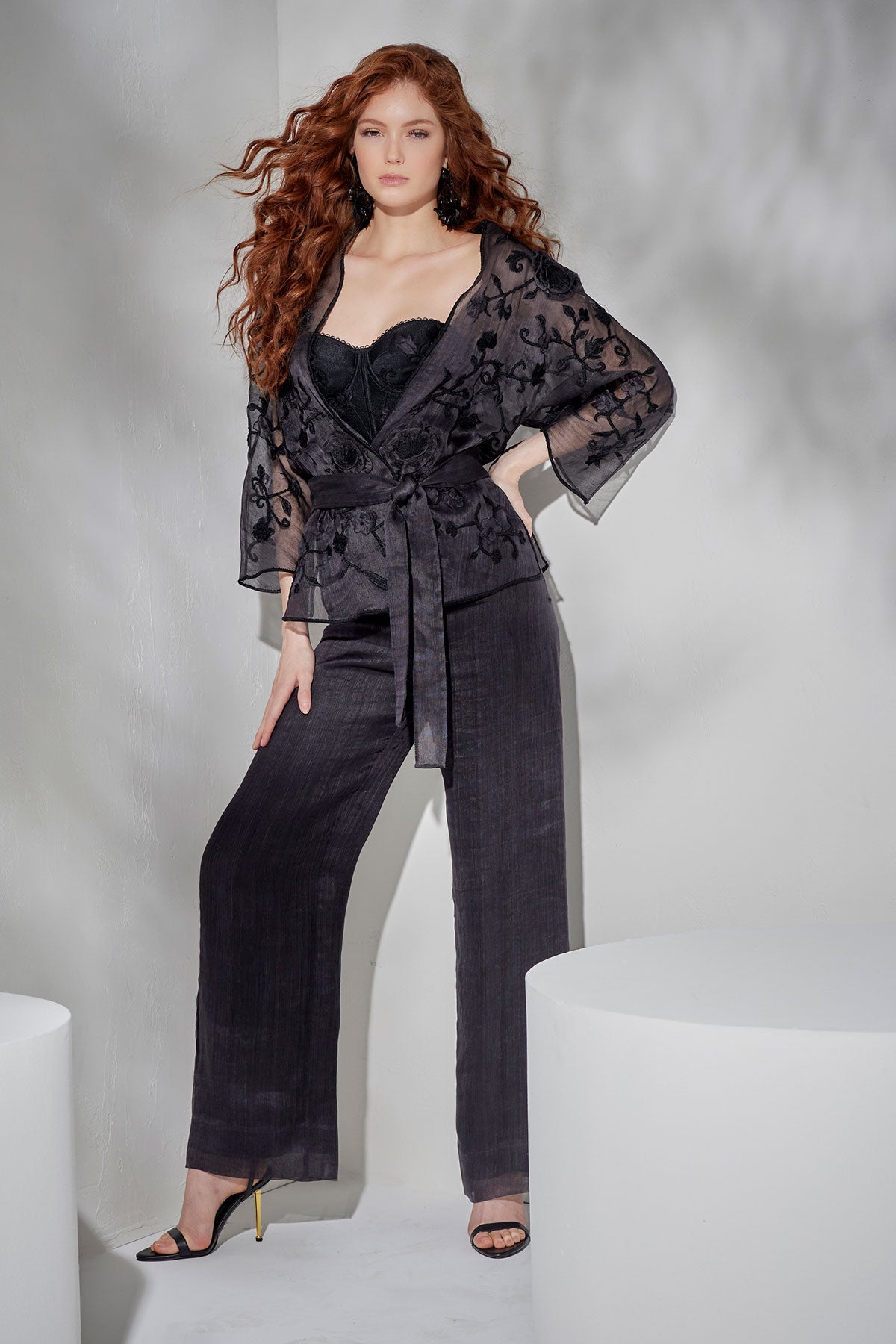 Couture Piña Straight Leg Pants - black