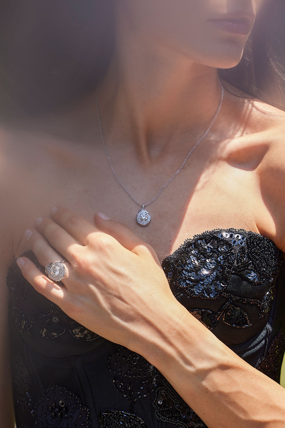 Dragon Lab-Grown 14K Gold Round Diamond Pendant Necklace