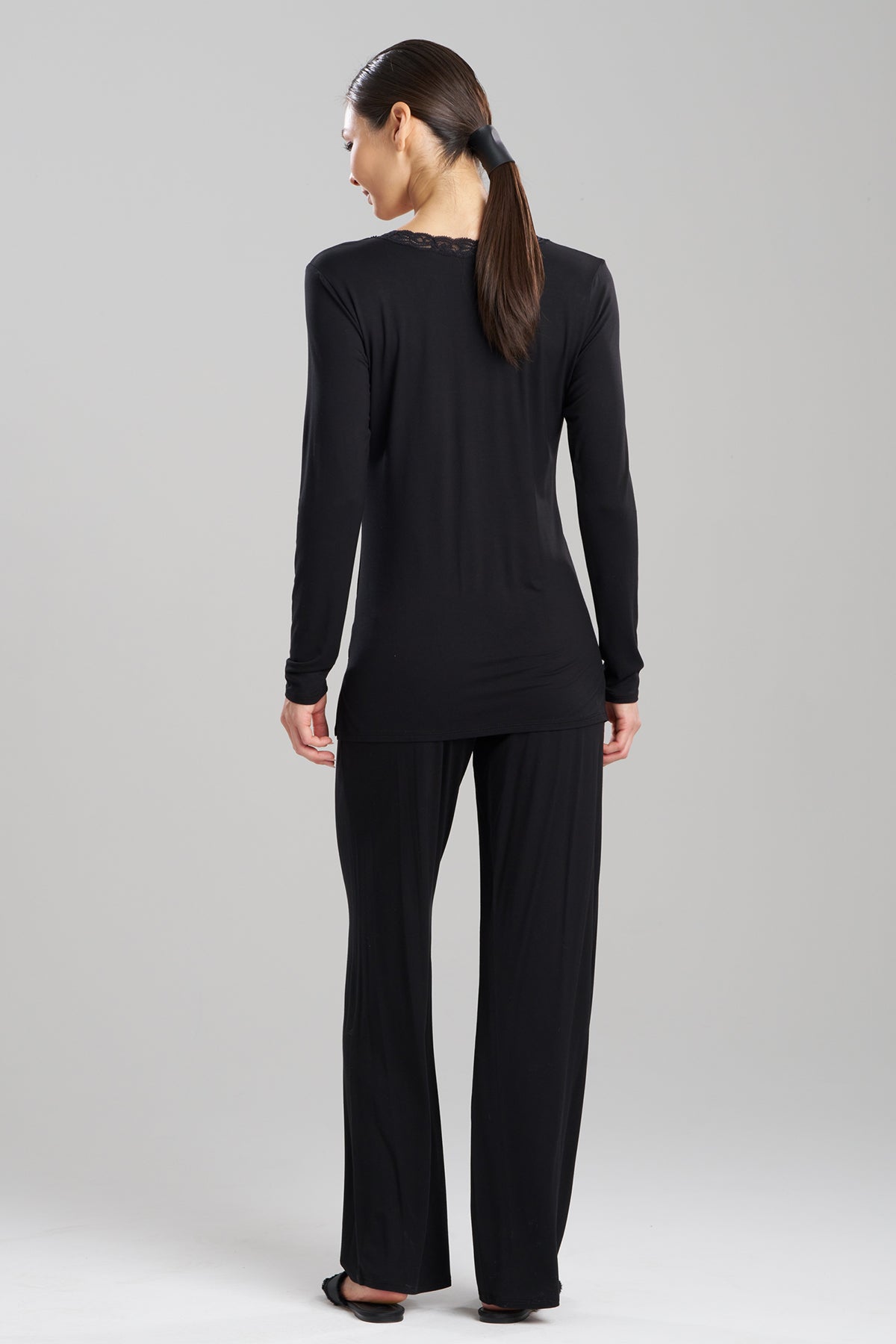 Feathers Essentials Lenzing™ Ecovero™ Viscose Long Sleeve Lace PJ