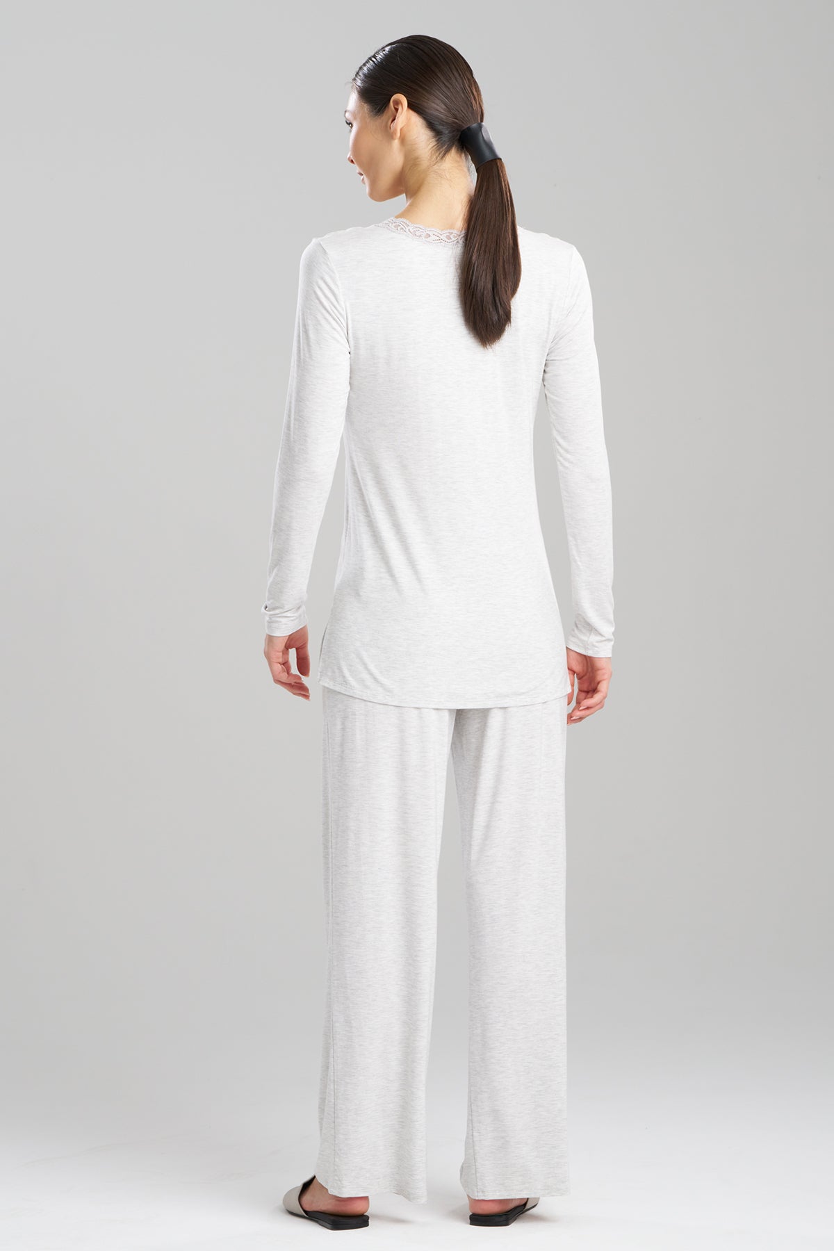 Feathers Essentials Lenzing™ Ecovero™ Viscose Long Sleeve Lace PJ