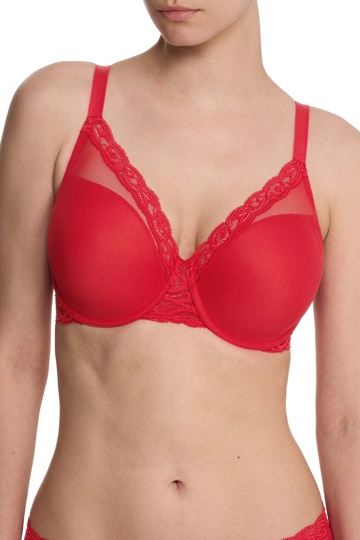 Feathers Full Figure Contour Underwire Bra