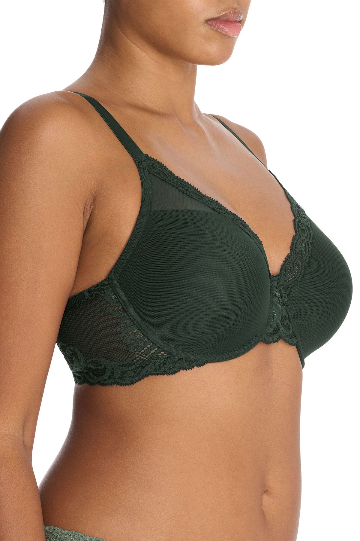 Feathers Full Figure Contour Underwire Bra