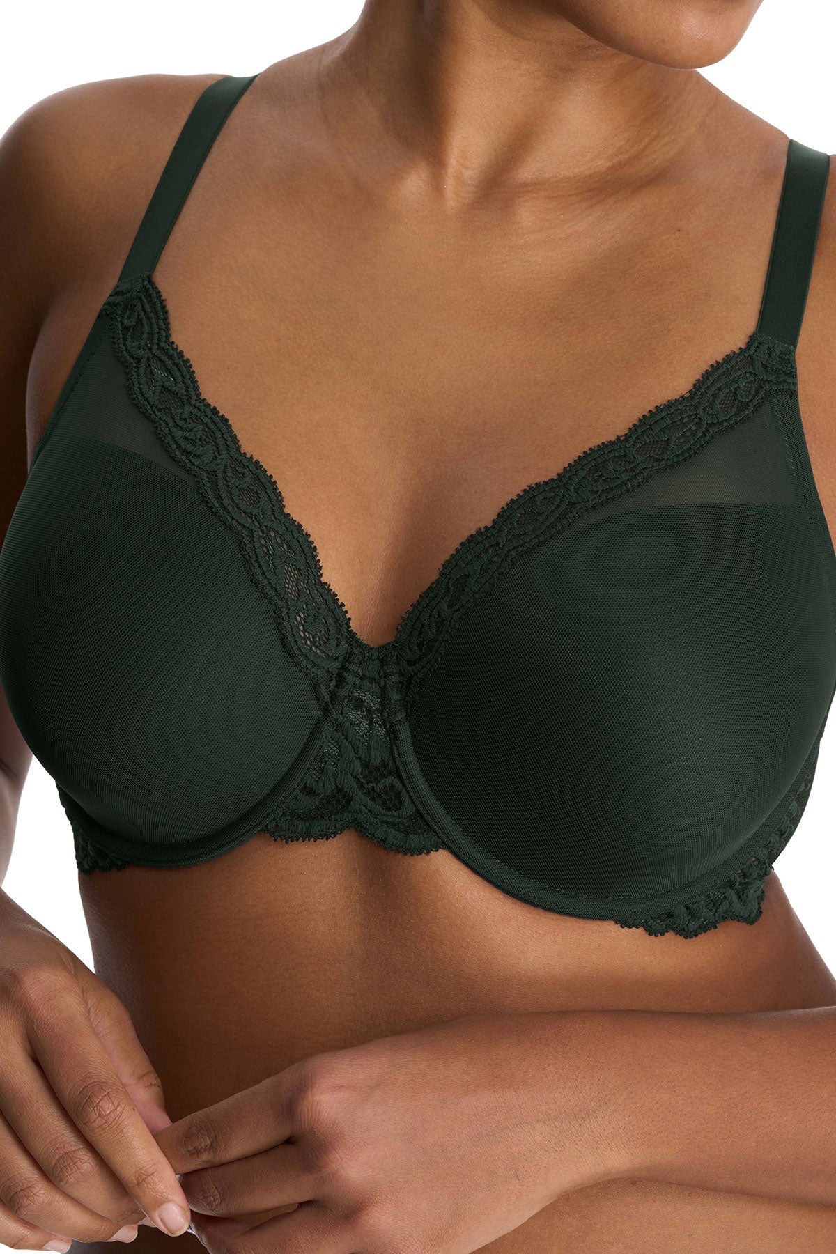 Feathers Full Figure Contour Underwire Bra