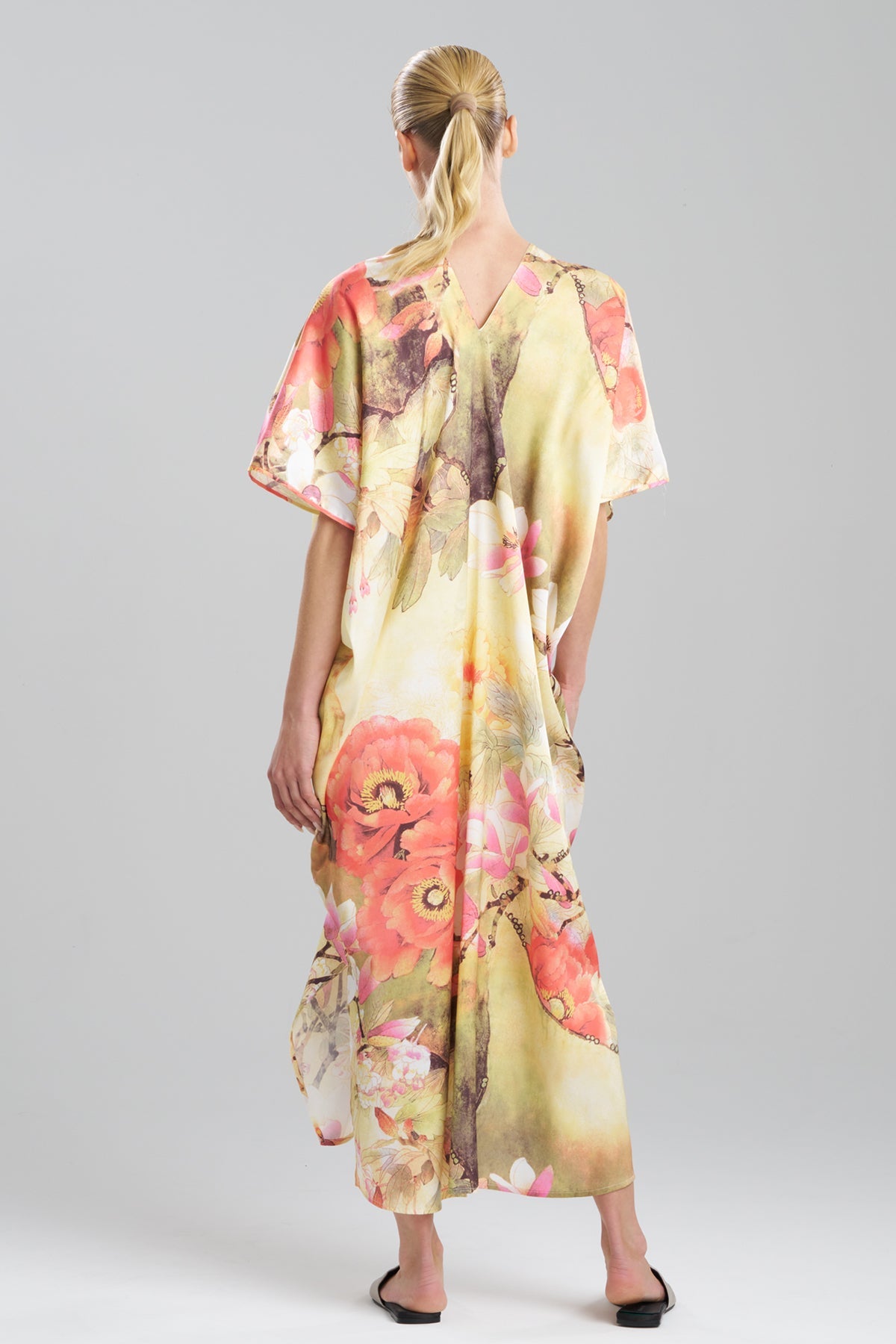 Floral Garden V-Neck Caftan