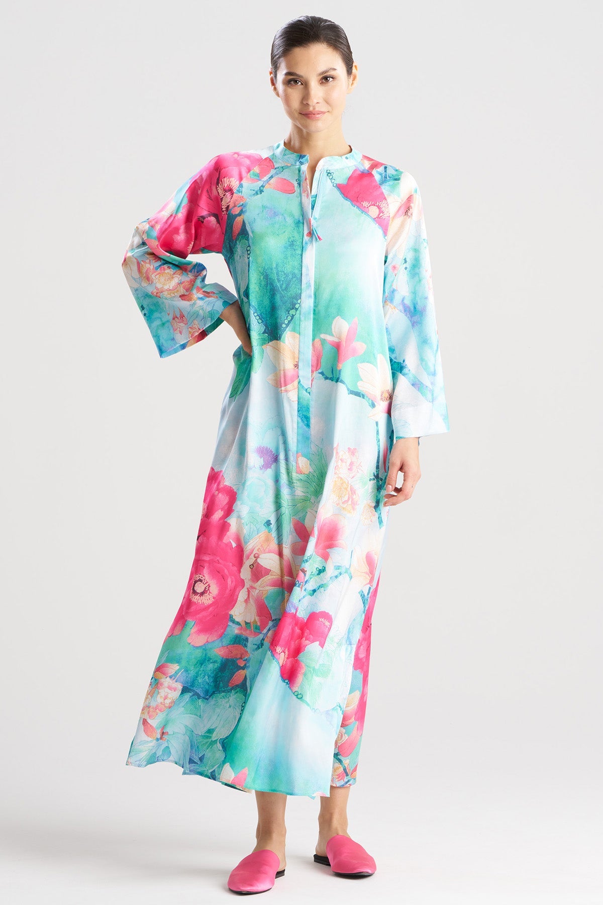 Floral Garden Zip Caftan
