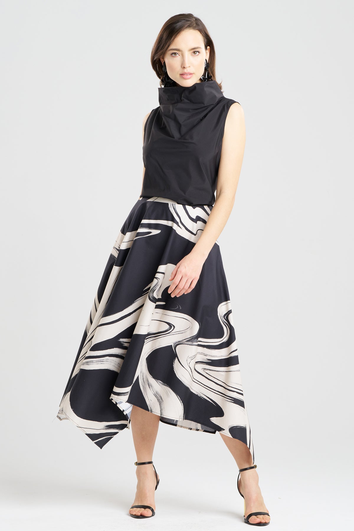 Kaze Cotton Origami Maxi Skirt