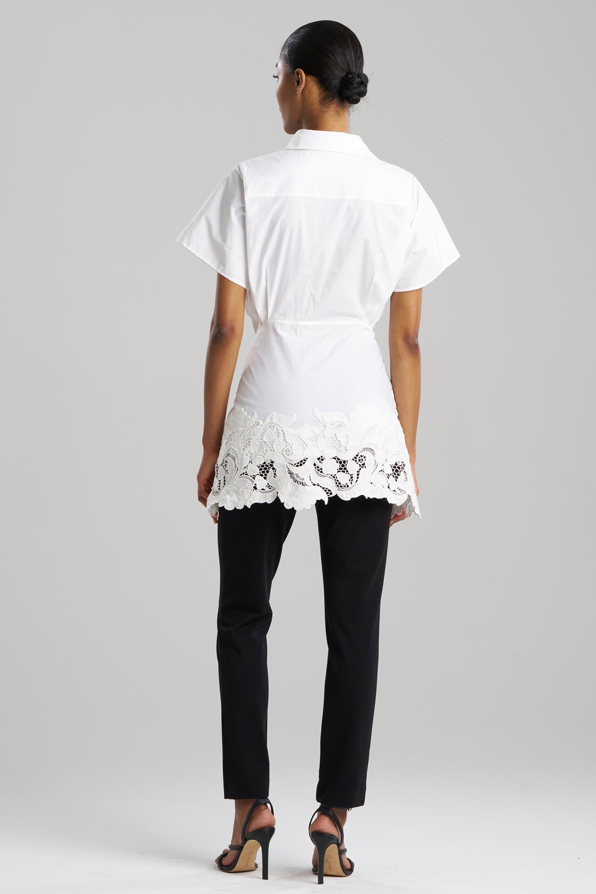 Kumo Embroidery Applique Kimono Wrap Shirt