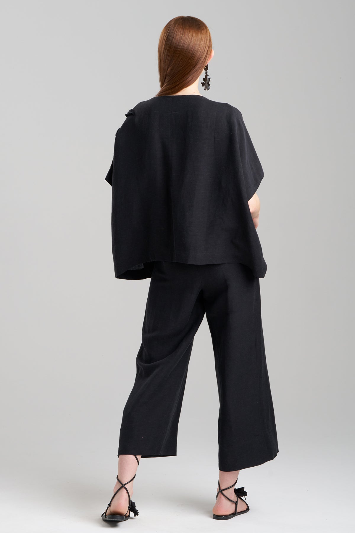 Light Weight Linen Embroidered Caftan Top