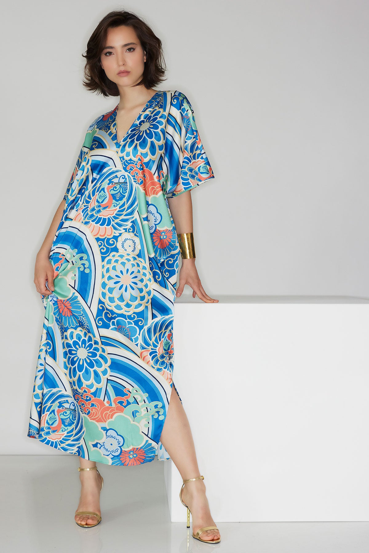 Medallion V-Neck Caftan