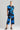 Miyako Printed Cotton Chino Crop Jumpsuit - aster blue