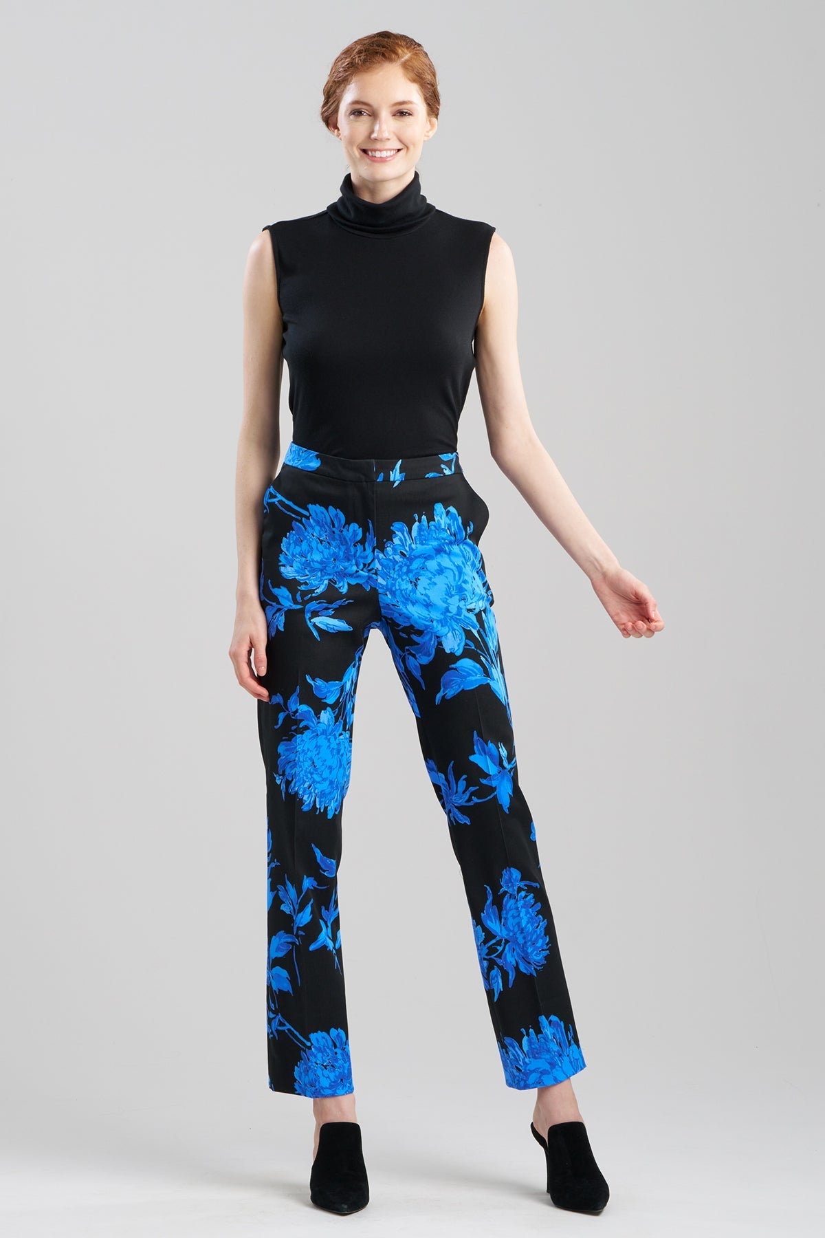 Miyako Printed Cotton Chino Tapered Pants