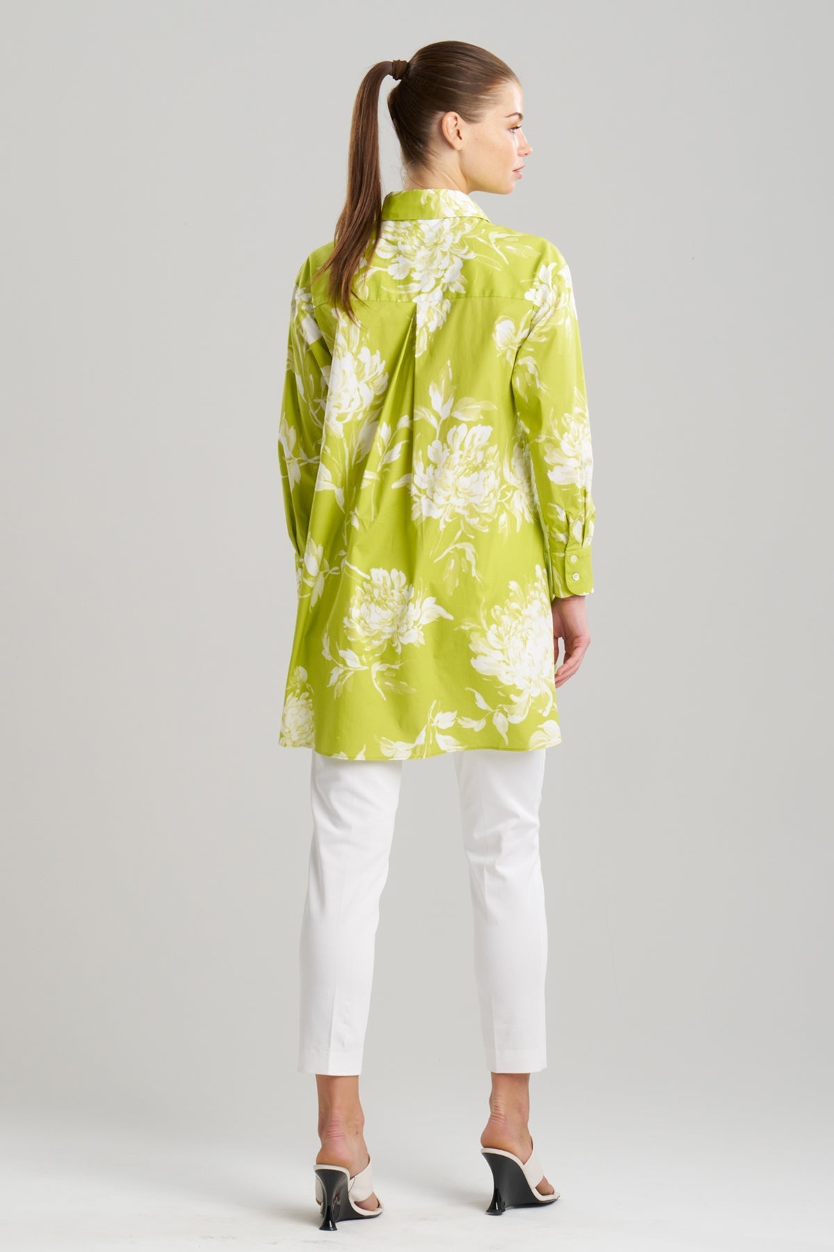 Miyako Printed Cotton Poplin Oversized Shirt