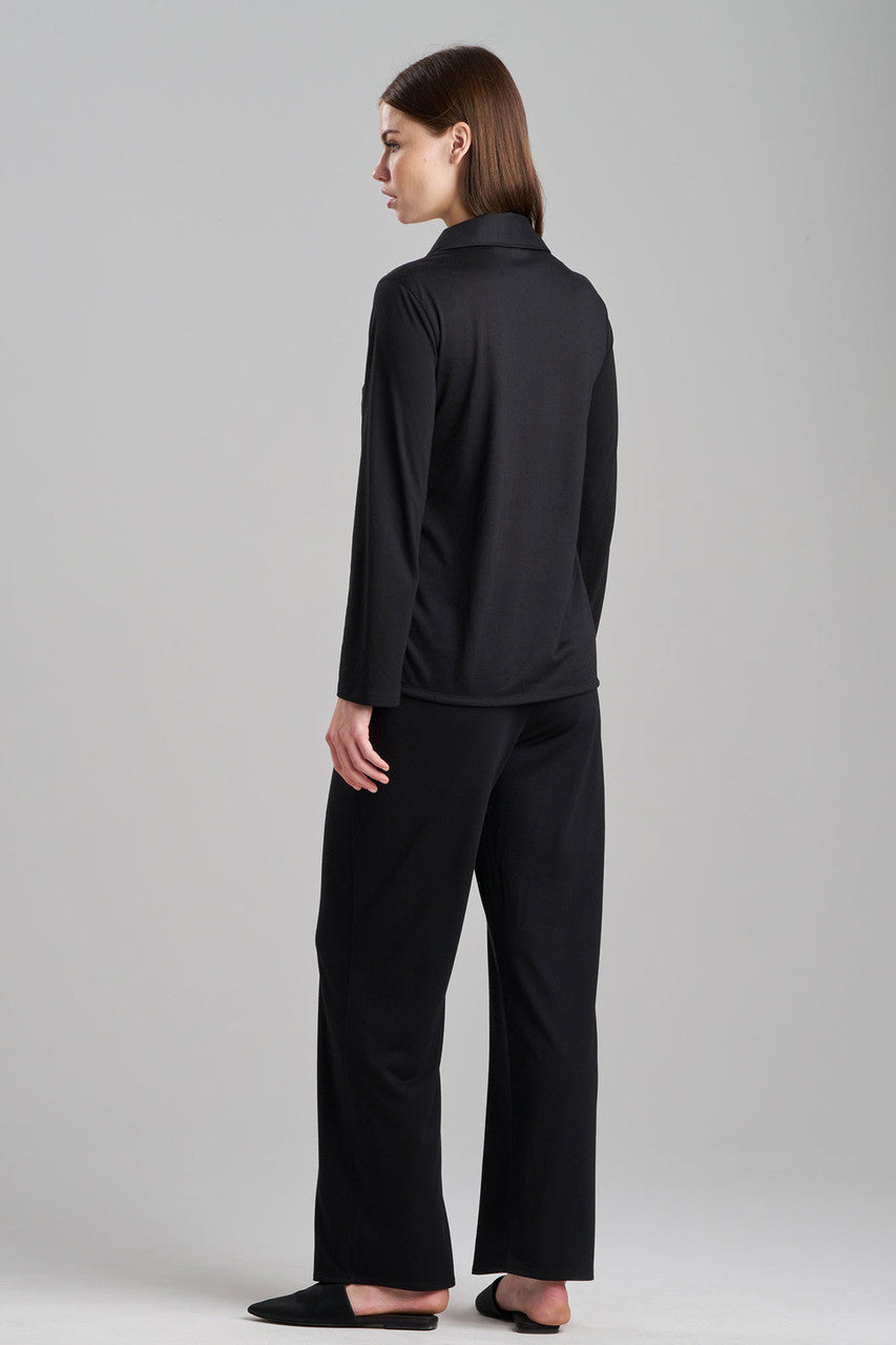 Shangri-La Embroidered TENCEL™ Notch PJ