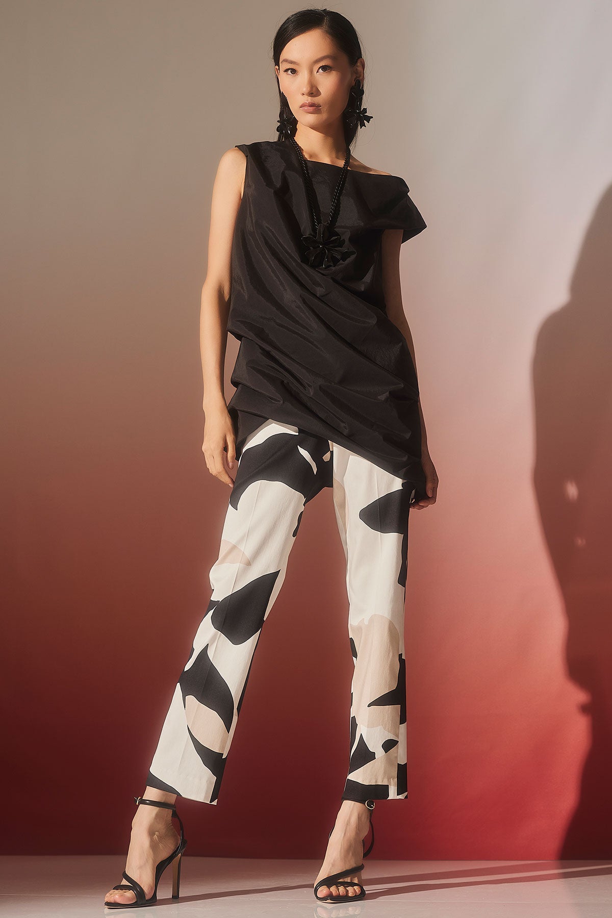 Nishi Cotton Side Zip Ankle Pants