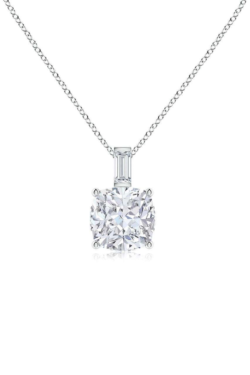 Orient Express Lab-Grown 14K Gold & Cushion Diamond Pendant Necklace