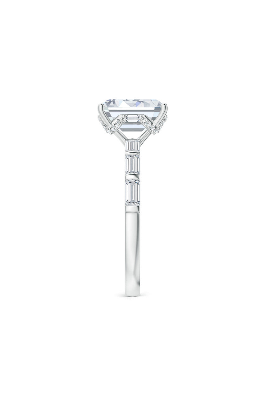Orient Express Lab-Grown 14K Gold & Emerald Cut Diamond Solitaire Ring
