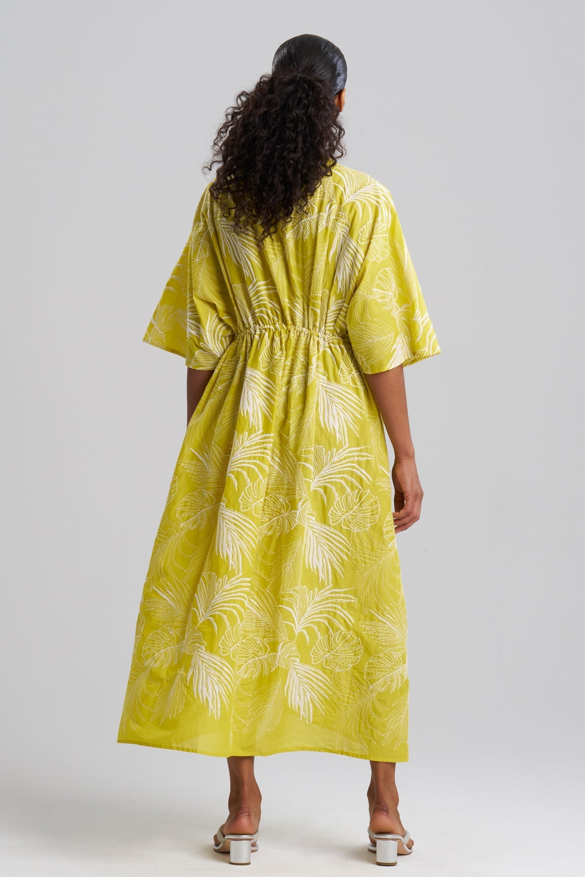 Palm Caftan Dress