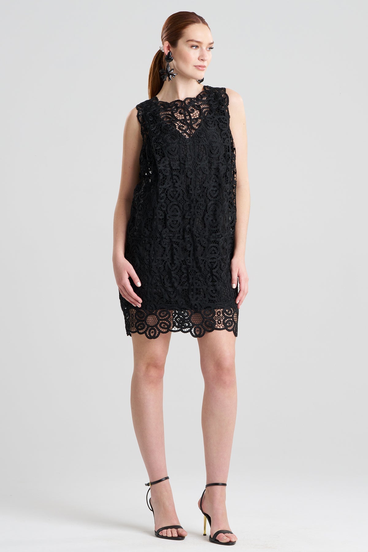 Raffia Lace Shift Dress