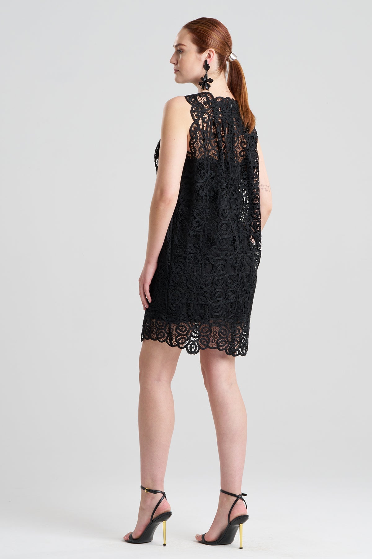 Raffia Lace Shift Dress