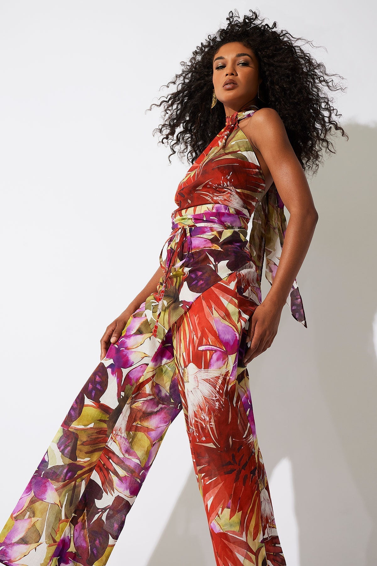 Rainforest Cotton Scarf Top