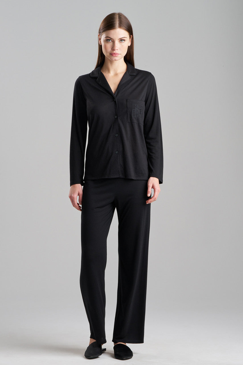 Shangri-La Embroidered TENCEL™ Notch PJ