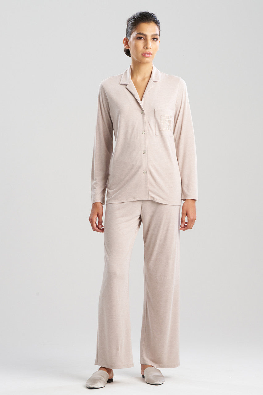 Shangri-La Embroidered TENCEL™ Notch PJ