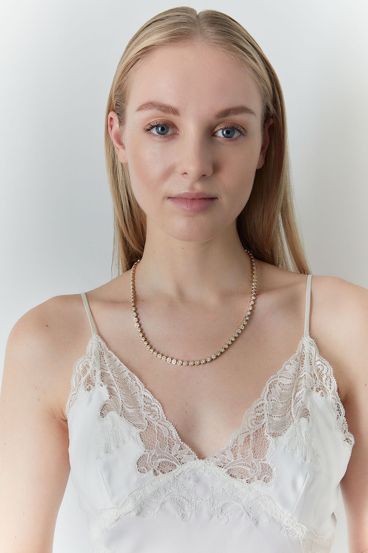 Indochine Diamond Tennis Necklace