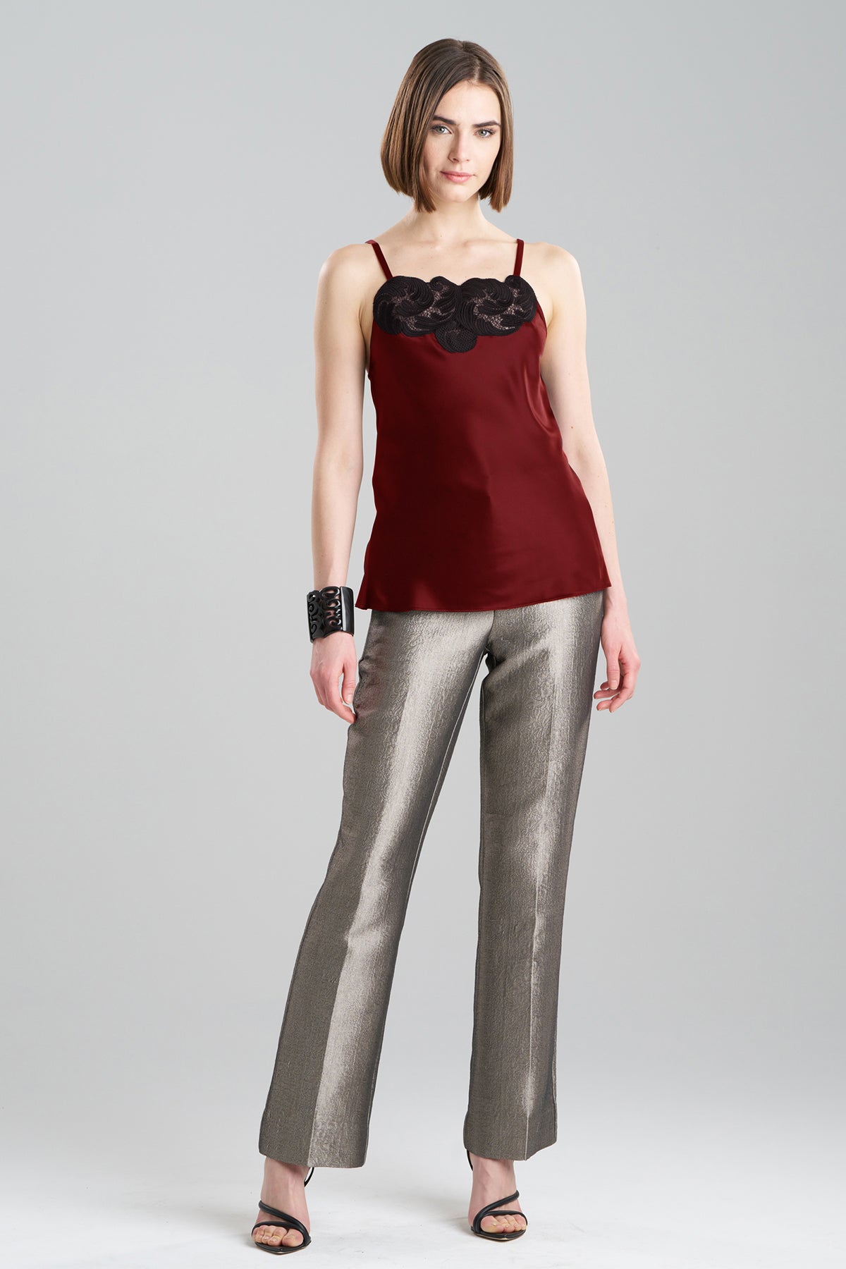 Silk Charmeuse Lace Cami