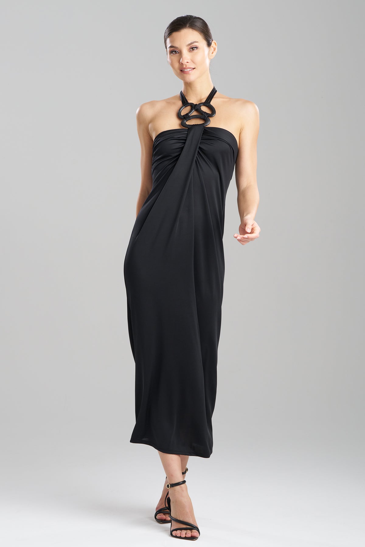 Solid Jersey Halter Dress