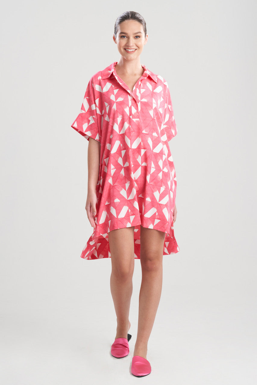 Sumi Short Caftan - watermelon