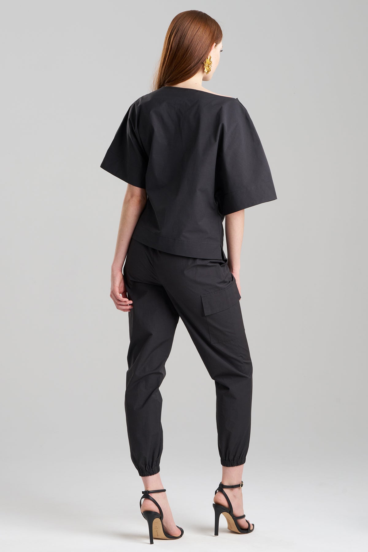 Tech Cotton Taffeta Origami Top