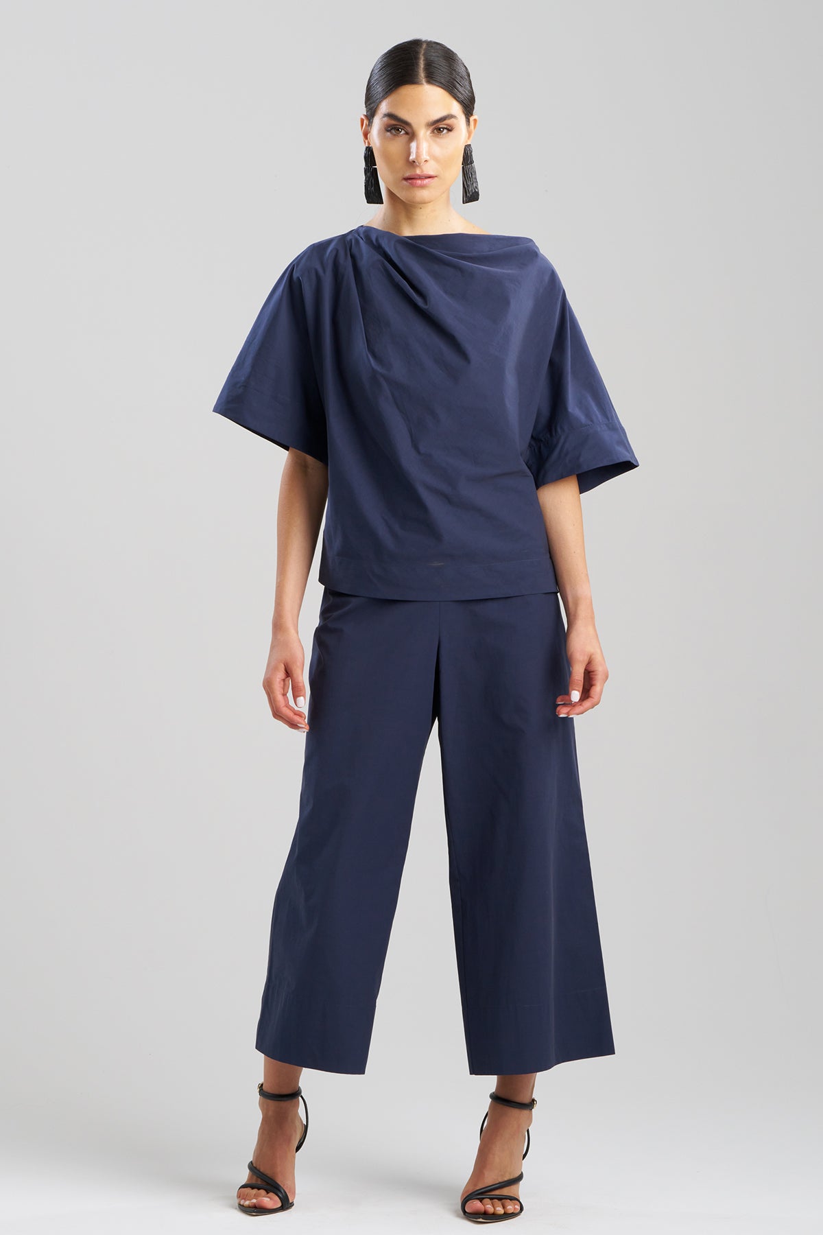 Tech Cotton Taffeta Origami Top