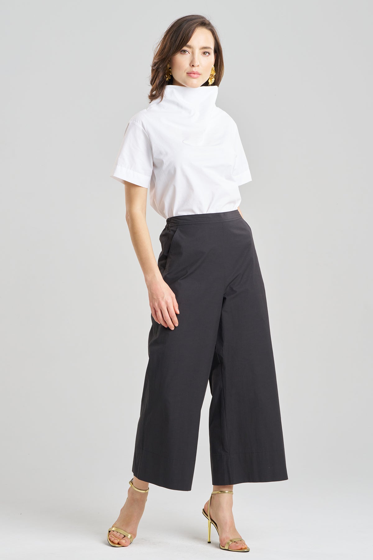 Techno Poplin Cropped Pants