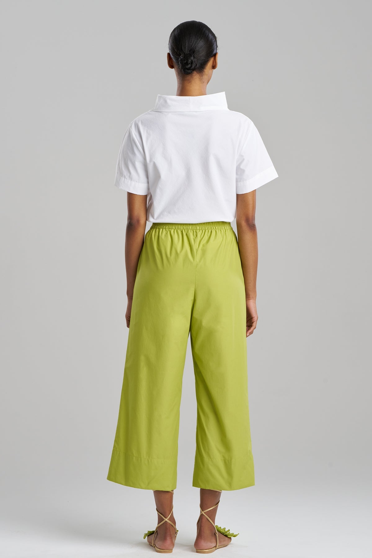 Techno Poplin Cropped Pants