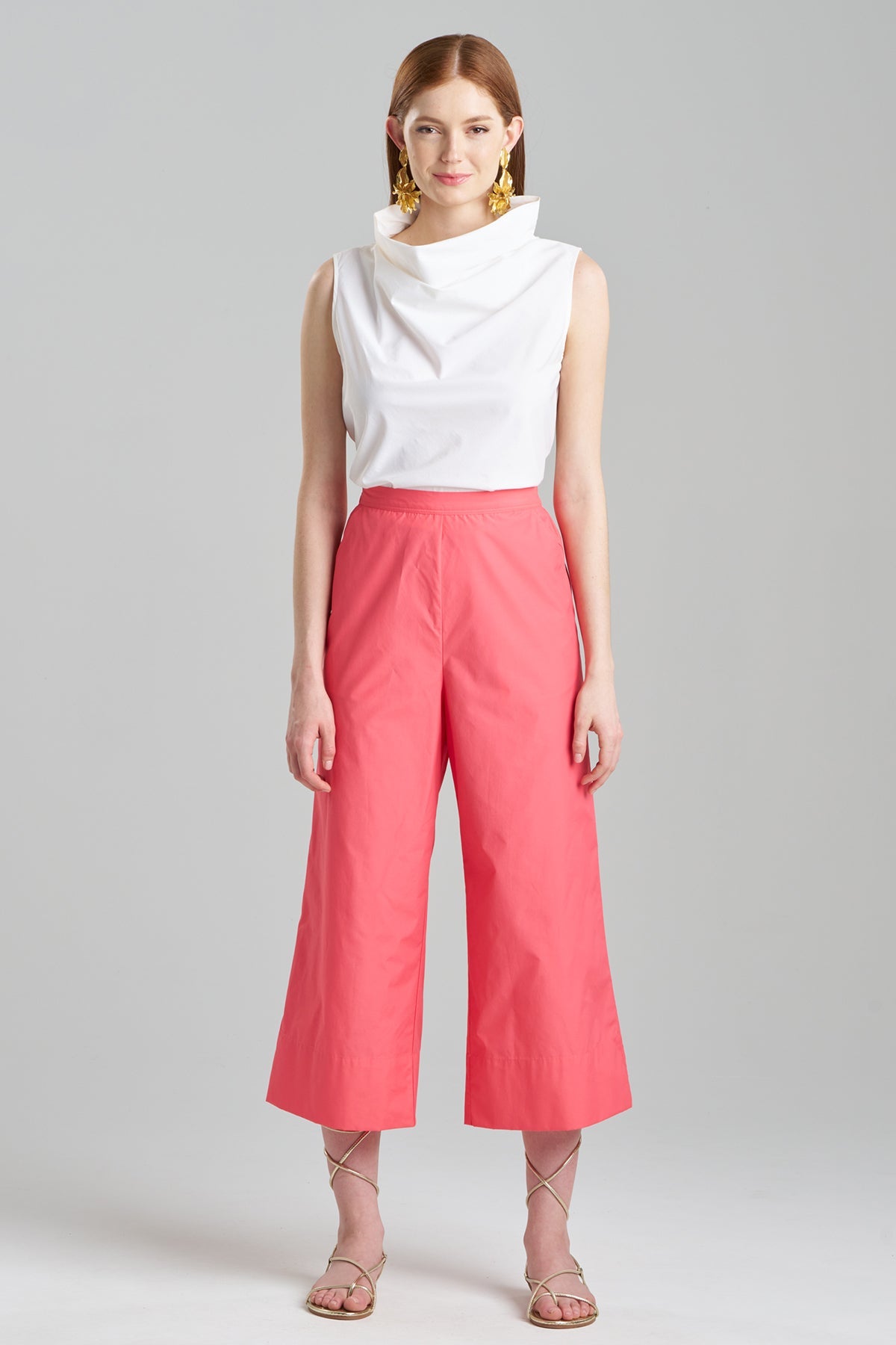 Techno Poplin Cropped Pants